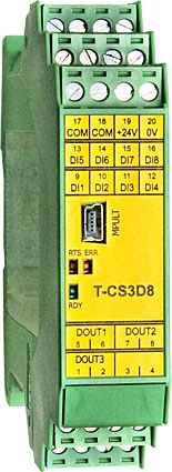 Модуль дискретного ввода/вывода T-CS3D8